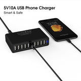 6 to 10 Port Multi USB Quick Charger - Techngeek