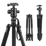 Professional Portable Travel Camera Tripod Aluminium Alloy 4-Sections Tripod Stand for Canon Nikon SLR DSLR Digital Camera