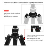 Professional Portable Travel Camera Tripod Aluminium Alloy 4-Sections Tripod Stand for Canon Nikon SLR DSLR Digital Camera