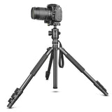 Professional Portable Travel Camera Tripod Aluminium Alloy 4-Sections Tripod Stand for Canon Nikon SLR DSLR Digital Camera