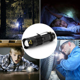 LED Flashlight 2000LM Q5 Mini LED Flashlight COB Torch AA/14500 Adjustable Zoom Focus Torch USB T6 Flash Light 18650 Penlight - Techngeek