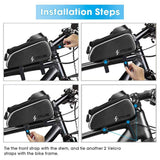 Untoom Rainproof Waterproof Mountain Bike Bag Bicycle Front Frame Top Tube Bag MTB 6.0 inch Touch Screen Mobile Phone Bike Case - Techngeek