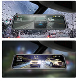 10 inches Touch Screen 1080P Car DVR stream media Dash camera Dual Lens Video Recorder Rearview mirror 1080p Rear camera