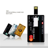 Real Capacity Credit American express cards style USB flash drive memory stick Pen drive