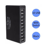 6 to 10 Port Multi USB Quick Charger - Techngeek