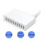 6 to 10 Port Multi USB Quick Charger - Techngeek