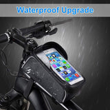 Untoom Rainproof Waterproof Mountain Bike Bag Bicycle Front Frame Top Tube Bag MTB 6.0 inch Touch Screen Mobile Phone Bike Case - Techngeek