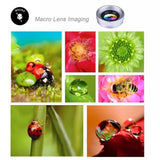 Universal Clip 3 in 1 HD Fish Eye Camera Macro Wide Angle Phone Lens For iPhone and Android