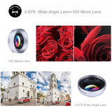 Universal Clip 3 in 1 HD Fish Eye Camera Macro Wide Angle Phone Lens For iPhone and Android