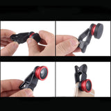 Universal Clip 3 in 1 HD Fish Eye Camera Macro Wide Angle Phone Lens For iPhone and Android