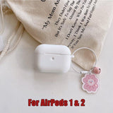 AirPods Case Cute Cartoon Bear Earphone Cases For AirPods 2 ins Style Cat Dog Flower Pendant Soft Silicone Protect Cover - Techngeek