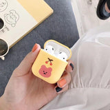 AirPods Case Cute Cartoon Bear Earphone Cases For AirPods 2 ins Style Cat Dog Flower Pendant Soft Silicone Protect Cover - Techngeek