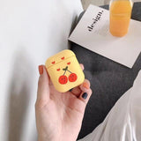 AirPods Case Cute Cartoon Bear Earphone Cases For AirPods 2 ins Style Cat Dog Flower Pendant Soft Silicone Protect Cover - Techngeek