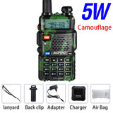 Powerful Baofeng UV-5R 8W Walkie Talkie VHF UHF Transceiver UV 5R Amateur Ham CB Radio Station 8Watts 10km Hunting Transmitter