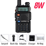 Powerful Baofeng UV-5R 8W Walkie Talkie VHF UHF Transceiver UV 5R Amateur Ham CB Radio Station 8Watts 10km Hunting Transmitter