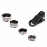 4 in 1 Universal 2X Telescope Wide Angle Marco  Fisheye Lens for iPhone Android Phone - Techngeek