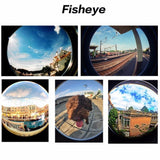 4 in 1 Universal 2X Telescope Wide Angle Marco  Fisheye Lens for iPhone Android Phone - Techngeek