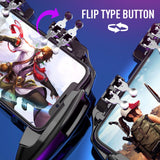 Mobile Joystick Controller Turnover Button Gamepad for iOS Android Six 6 Finger Operating Gamepad With Cooling Fan