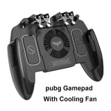 Mobile Joystick Controller Turnover Button Gamepad for iOS Android Six 6 Finger Operating Gamepad With Cooling Fan