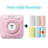 Portable Thermal Bluetooth Printer Mini Photo Pictures Printer For Mobile Android iOS Phone 58mm Pocket Machine