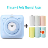 Portable Thermal Bluetooth Printer Mini Photo Pictures Printer For Mobile Android iOS Phone 58mm Pocket Machine