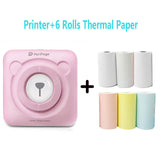 Portable Thermal Bluetooth Printer Mini Photo Pictures Printer For Mobile Android iOS Phone 58mm Pocket Machine