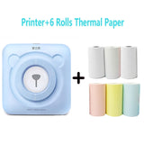 Portable Thermal Bluetooth Printer Mini Photo Pictures Printer For Mobile Android iOS Phone 58mm Pocket Machine