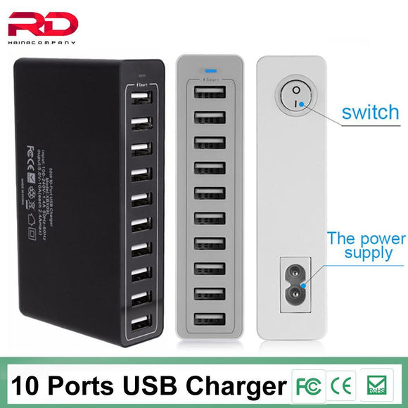 6 to 10 Port Multi USB Quick Charger - Techngeek