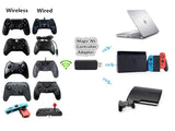 USB Wireless Bluetooth Adapter Gamepad Receiver Game Controller Adaptor for Nintendo Switch Joy Con Wi iU PS3 PS4 Xbox One 360 PC - Techngeek