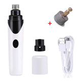 Rechargeable Nails Dog Cat Care Grooming USB Electric Pet Dog Nail Grinder Trimmer Clipper Pets Paws Nail Cutter - Techngeek