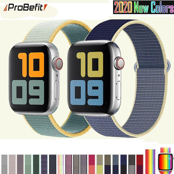 Band For Apple Watch Series 3/2/1 38MM 42MM Nylon Soft Breathable Replacement Strap Sport Loop for iwatch series 4 5 40MM 44MM - Techngeek