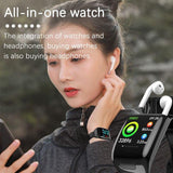 Smart Watch with Wireless Bluetooth Earphone Message Reminder Music Control IOS Android - Techngeek