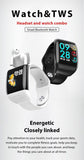 Smart Watch with Wireless Bluetooth Earphone Message Reminder Music Control IOS Android - Techngeek