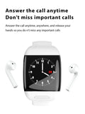 Smart Watch with Wireless Bluetooth Earphone Message Reminder Music Control IOS Android - Techngeek