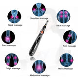 Electric Acupuncture Point Massage Pen Pain Relief Laser Therapy Electronic Meridian Energy Pen Body Head Back Neck Leg Massager - Techngeek