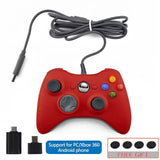 USB Wired Gamepad for Xbox 360 /Slim Controller for Windows 7/8/10 Microsoft PC Controller Support for Steam Game - Techngeek