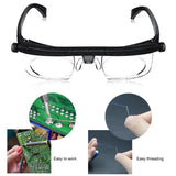 Adjustable Strength Lens Eyewear Variable Focus Distance Vision Zoom Glasses Protective Magnifying Glasses with Storage Bag - Techngeek