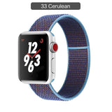 Band For Apple Watch Series 3/2/1 38MM 42MM Nylon Soft Breathable Replacement Strap Sport Loop for iwatch series 4 5 40MM 44MM - Techngeek