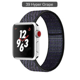 Band For Apple Watch Series 3/2/1 38MM 42MM Nylon Soft Breathable Replacement Strap Sport Loop for iwatch series 4 5 40MM 44MM - Techngeek