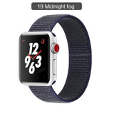 Band For Apple Watch Series 3/2/1 38MM 42MM Nylon Soft Breathable Replacement Strap Sport Loop for iwatch series 4 5 40MM 44MM - Techngeek