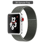 Band For Apple Watch Series 3/2/1 38MM 42MM Nylon Soft Breathable Replacement Strap Sport Loop for iwatch series 4 5 40MM 44MM - Techngeek