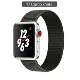 Band For Apple Watch Series 3/2/1 38MM 42MM Nylon Soft Breathable Replacement Strap Sport Loop for iwatch series 4 5 40MM 44MM - Techngeek