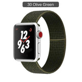 Band For Apple Watch Series 3/2/1 38MM 42MM Nylon Soft Breathable Replacement Strap Sport Loop for iwatch series 4 5 40MM 44MM - Techngeek