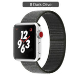 Band For Apple Watch Series 3/2/1 38MM 42MM Nylon Soft Breathable Replacement Strap Sport Loop for iwatch series 4 5 40MM 44MM - Techngeek