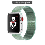 Band For Apple Watch Series 3/2/1 38MM 42MM Nylon Soft Breathable Replacement Strap Sport Loop for iwatch series 4 5 40MM 44MM - Techngeek