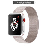 Band For Apple Watch Series 3/2/1 38MM 42MM Nylon Soft Breathable Replacement Strap Sport Loop for iwatch series 4 5 40MM 44MM - Techngeek