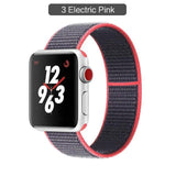 Band For Apple Watch Series 3/2/1 38MM 42MM Nylon Soft Breathable Replacement Strap Sport Loop for iwatch series 4 5 40MM 44MM - Techngeek