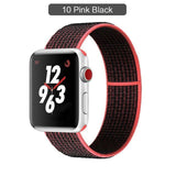 Band For Apple Watch Series 3/2/1 38MM 42MM Nylon Soft Breathable Replacement Strap Sport Loop for iwatch series 4 5 40MM 44MM - Techngeek