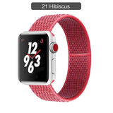 Band For Apple Watch Series 3/2/1 38MM 42MM Nylon Soft Breathable Replacement Strap Sport Loop for iwatch series 4 5 40MM 44MM - Techngeek