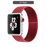 Band For Apple Watch Series 3/2/1 38MM 42MM Nylon Soft Breathable Replacement Strap Sport Loop for iwatch series 4 5 40MM 44MM - Techngeek